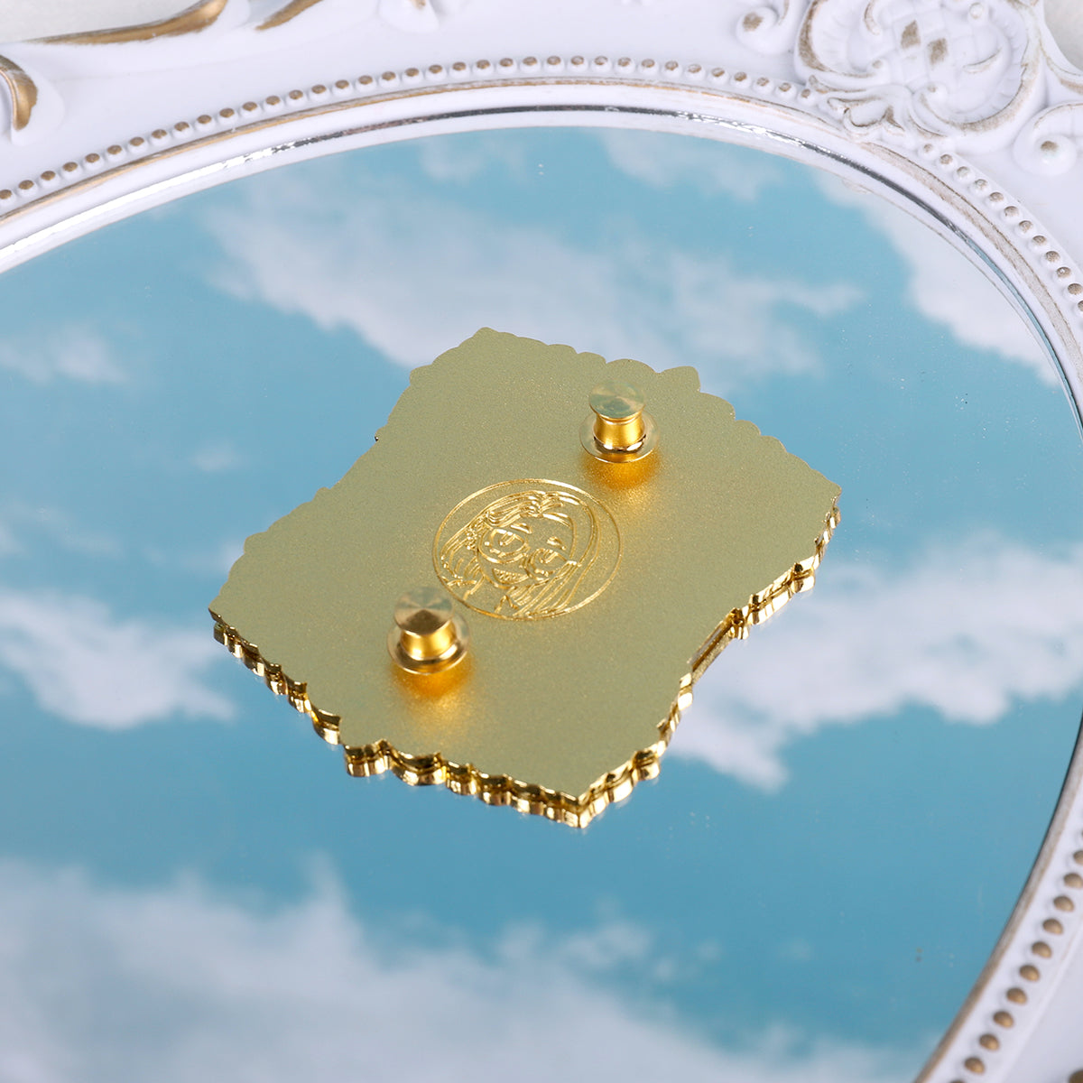 Gold And Rubies -  Motif Big Enamel Pin