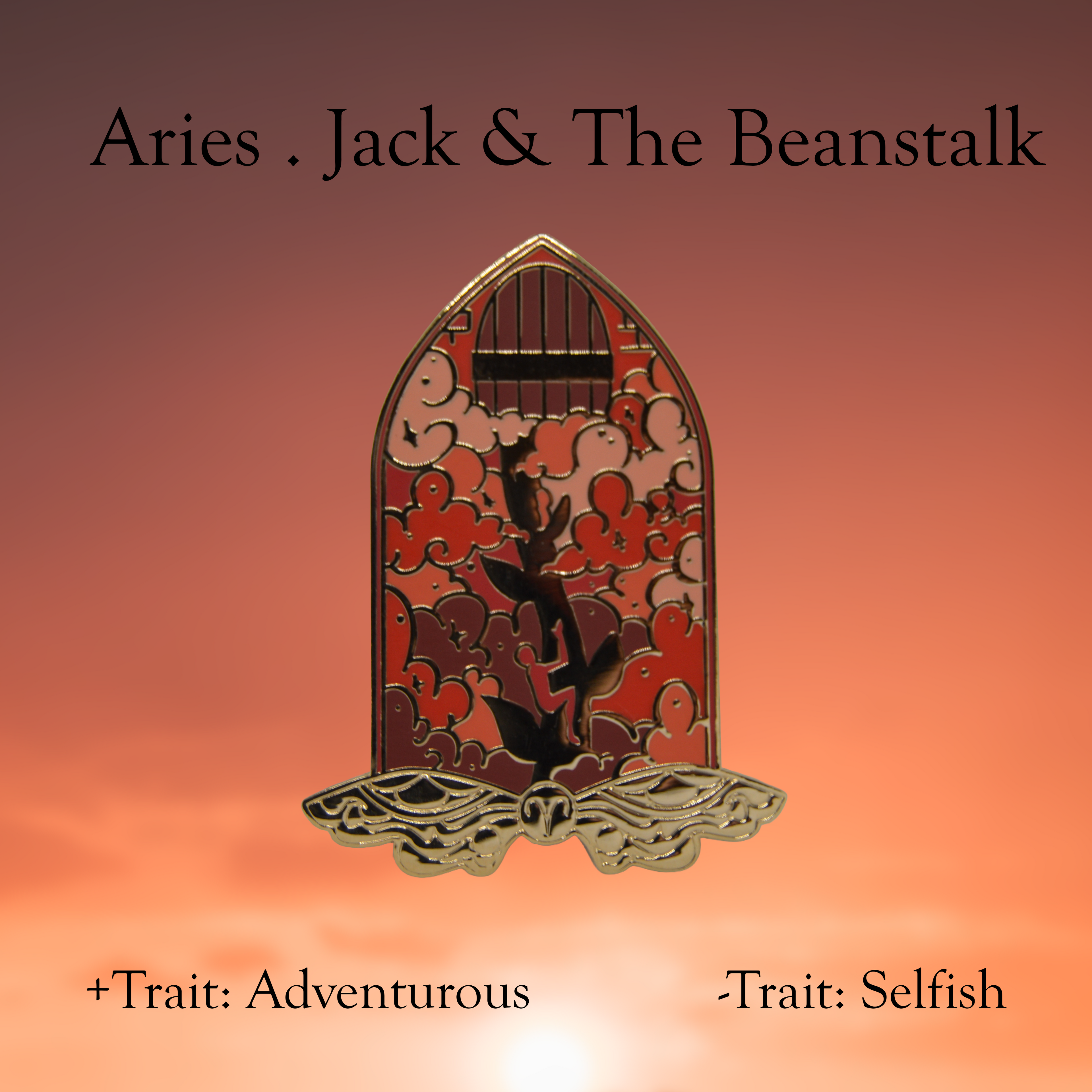 Zodiac x Fairy Tale enamel pins