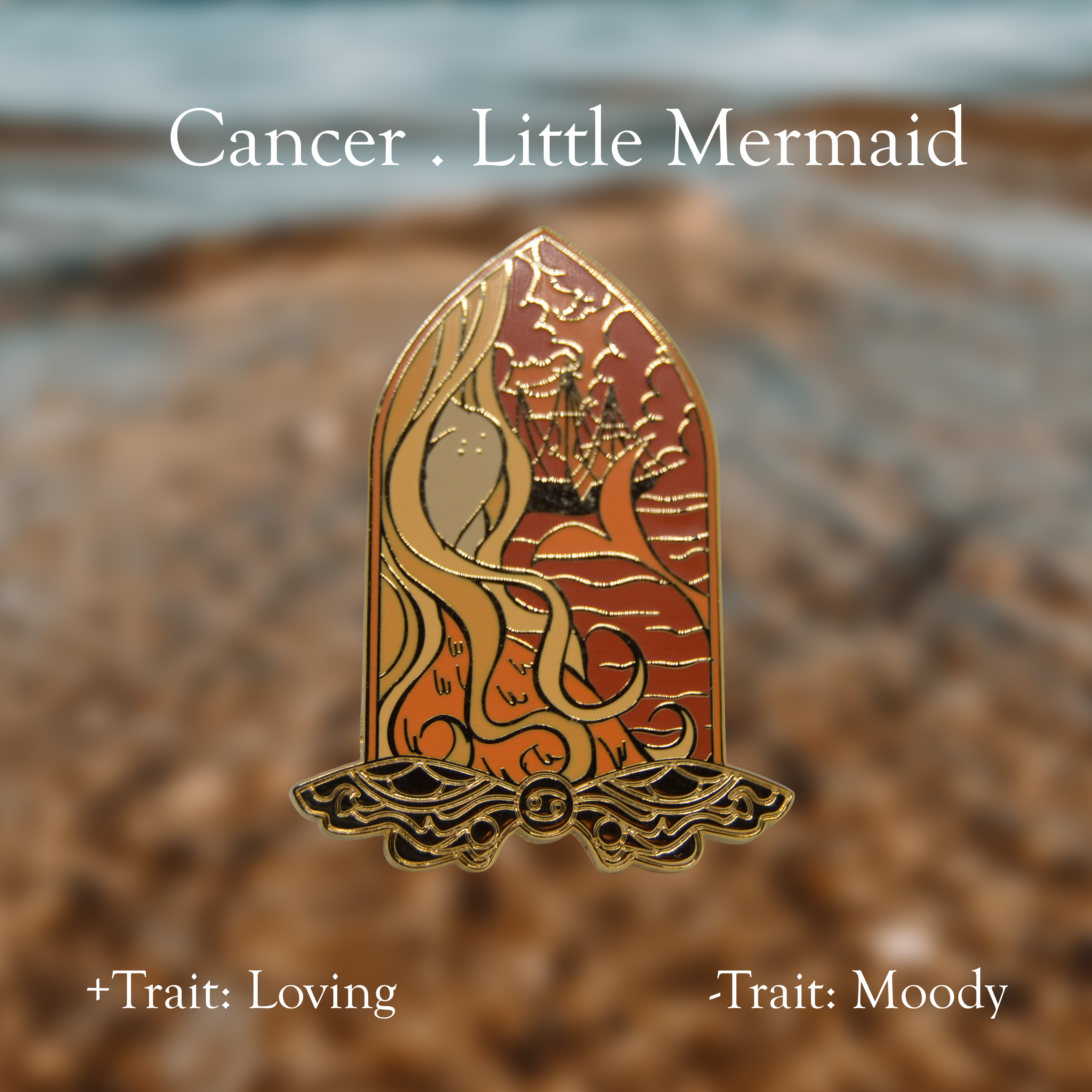 Zodiac x Fairy Tale enamel pins