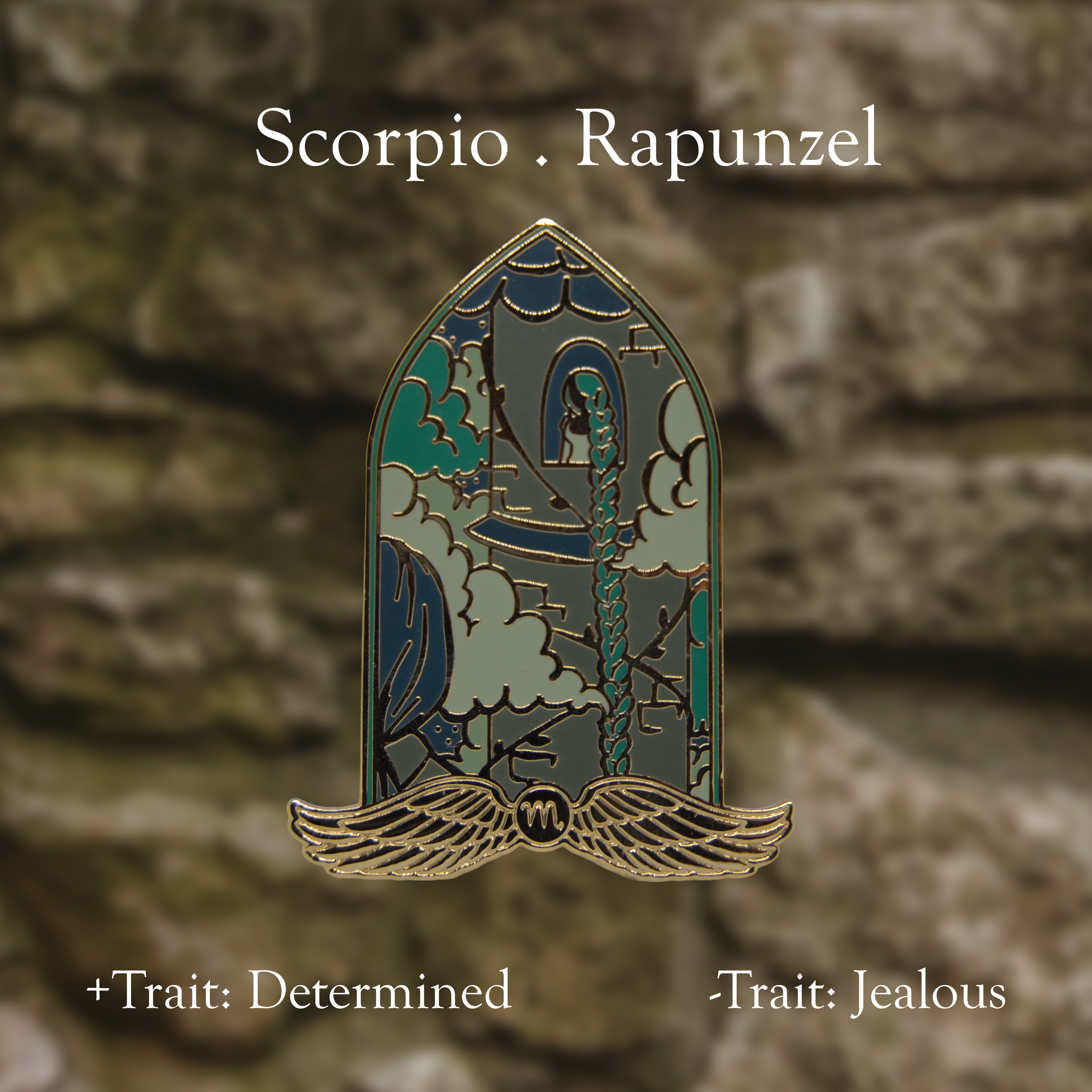 Zodiac x Fairy Tale enamel pins
