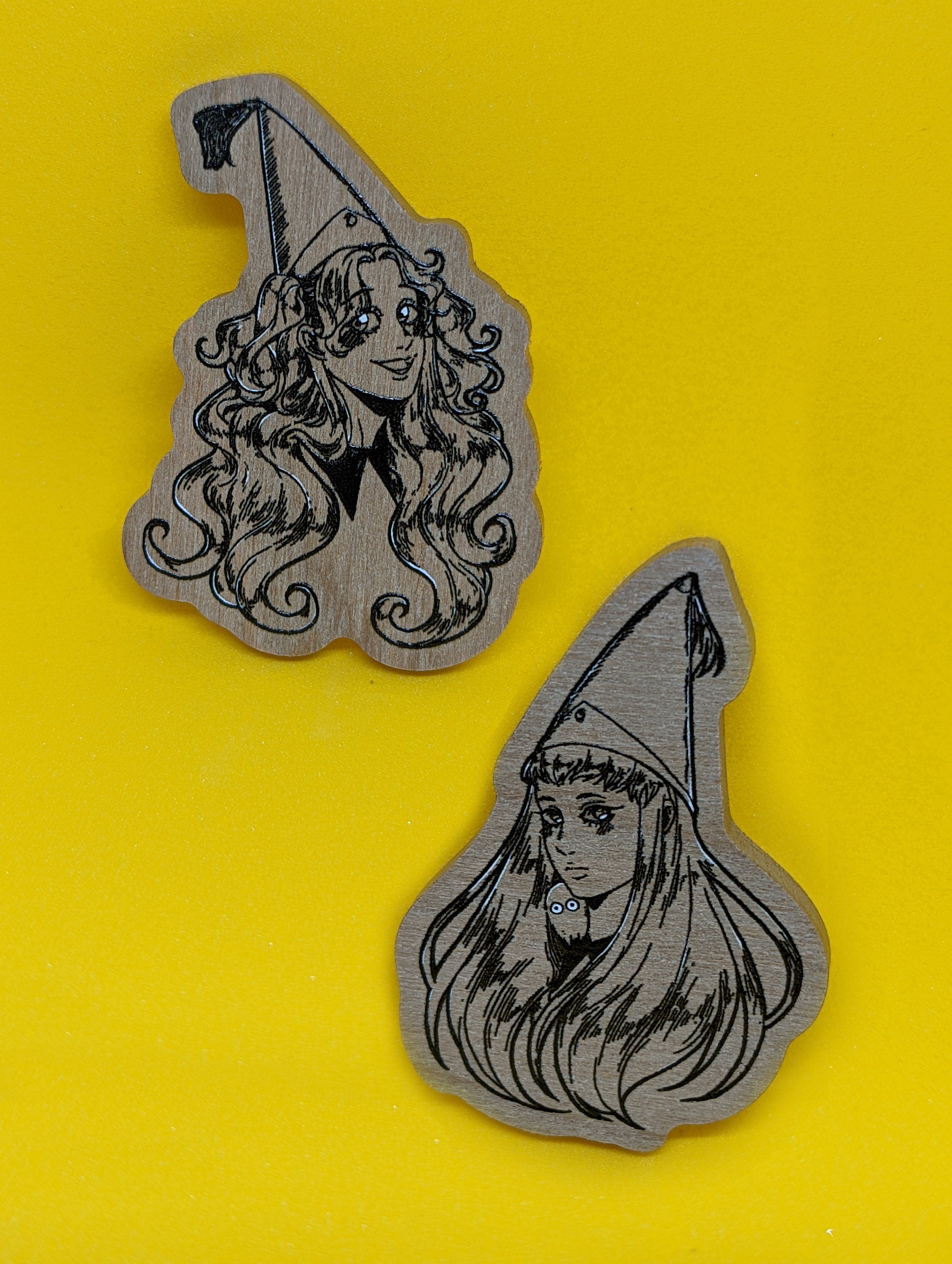 Witch Hat Atelier Inspired Wood Pins (Set of 6)